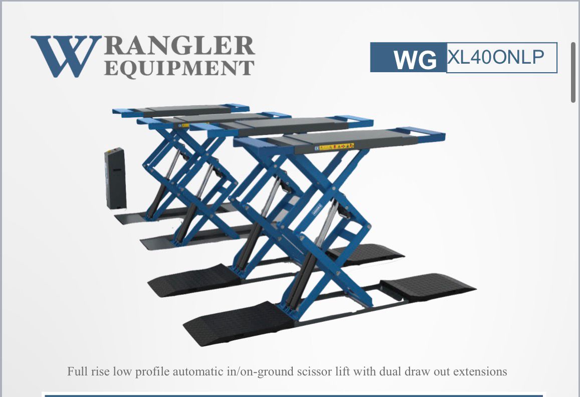WG XL40ONLP - Full Rise Low Profile Automatic In/On-Ground Scissor Lift