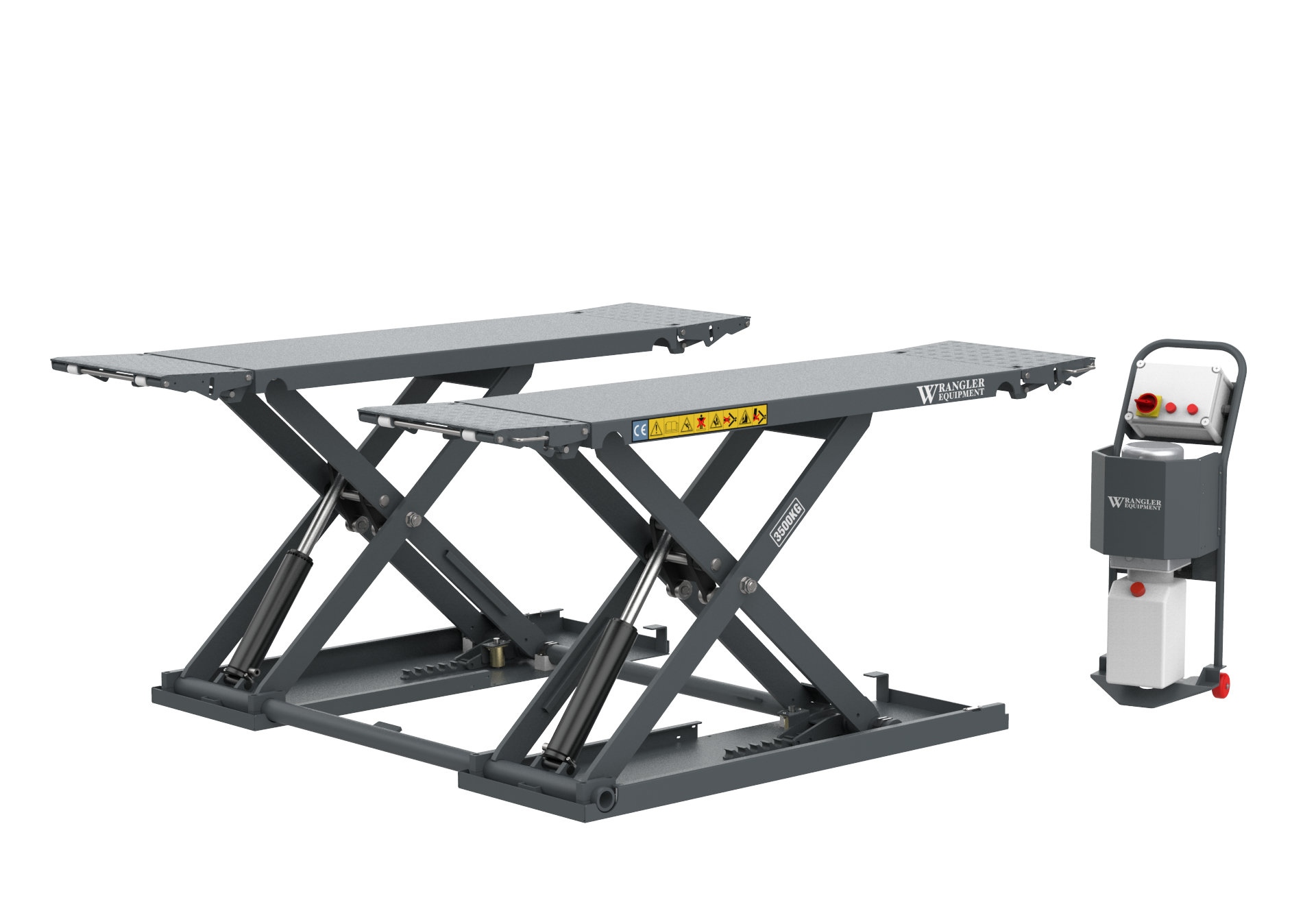 WG XL35LR - Low Rise Double Scissor Lift with Remote Control